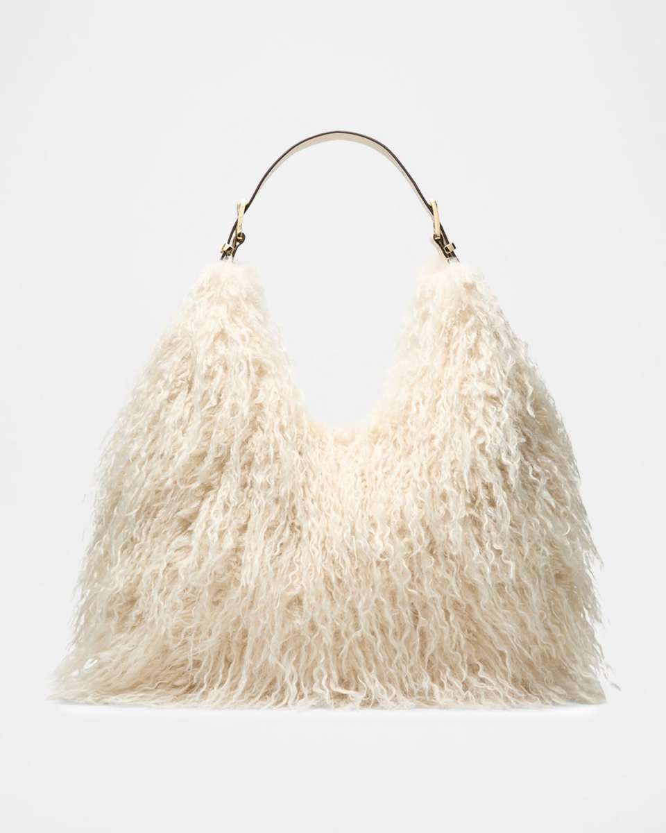 Nolita Large Faux Fur Hobo Bag